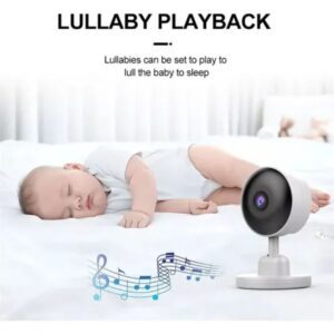 Monitor de bebé con función de reproducción de nanas para ayudar a dormir al bebé.