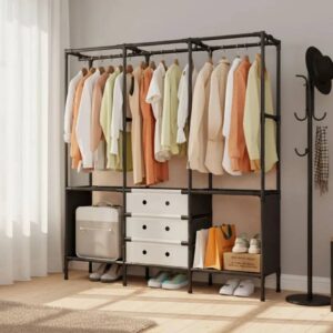 Medidas closet organizador multifuncional 3 espacios 170cm alto 160cm ancho