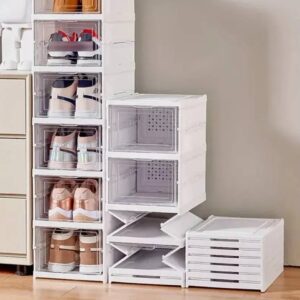 Zapatero Organizador Plegable de 6 niveles color blanco para hogar